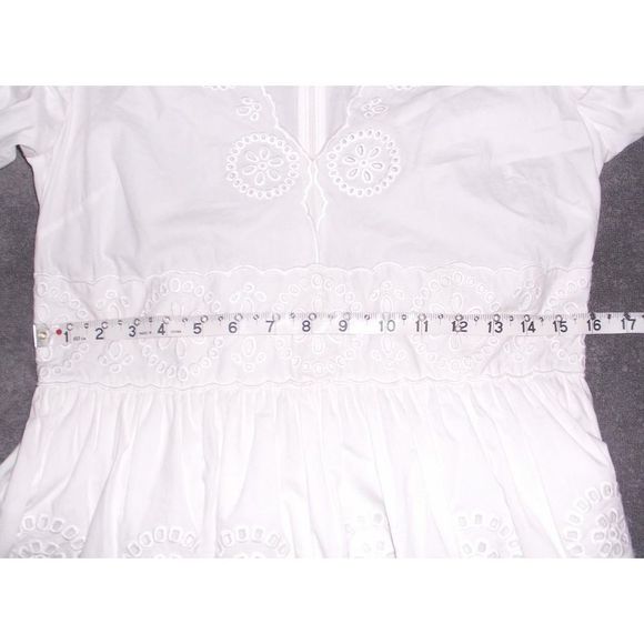 Red Valentino Sangallo Embroidered White Dress 42 - Picture 8 of 8